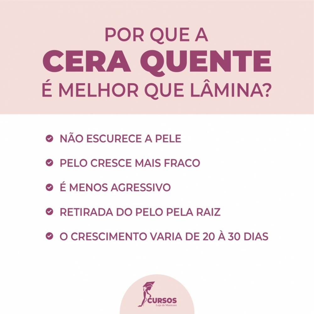 Você sabe, por que a cera quente é melhor que a lâmina?⠀